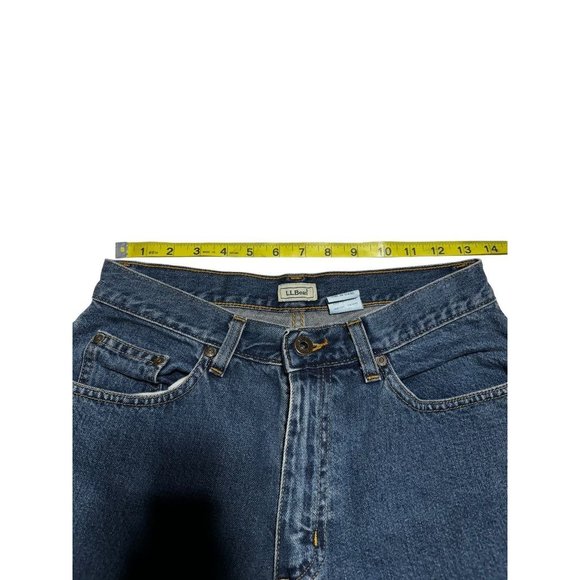 L.L. Bean Straight Cut Jeans Blue Size 8 - Picture 3 of 6